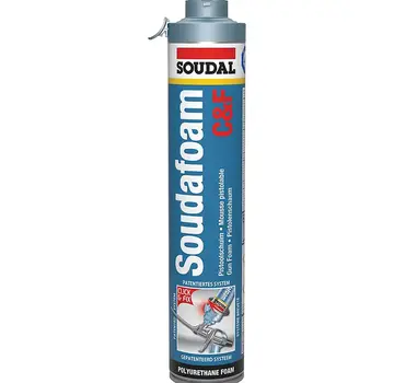 Soudal Soudal - Soudafoam Click & Fix - Mousse pour pistolets à air comprimé/Mousse d'isolation - 750ml