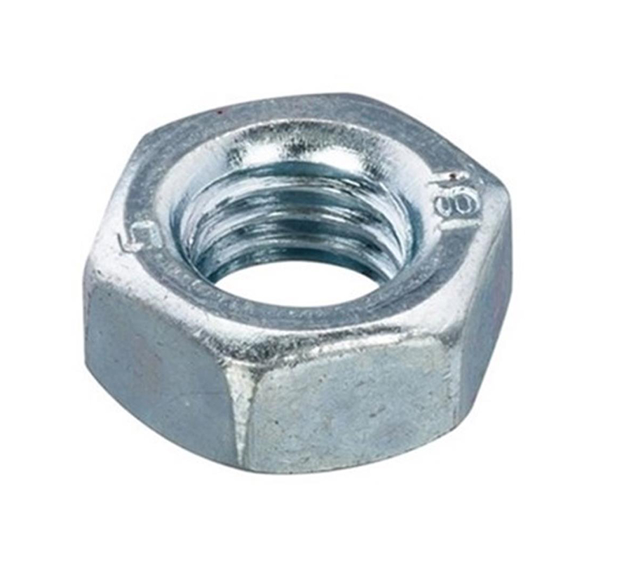 Ecrous hexagonaux - M7 - Classe 8 - DIN934 - Zingué (250 pièces)
