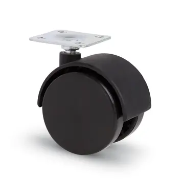 MESO Roue de meuble avec capuchon 40mm Nylon double dur avec plaque 38x38mm