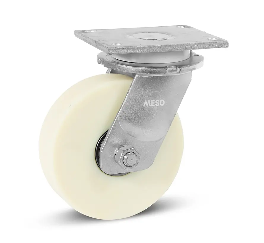 Roulette pivotante en nylon pour charges lourdes - 200mm -2400 kg
