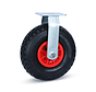 Roue à godet pneumatique - Jante plastique - 260mm - 125kg