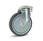 Roulette pivotante d'équipement avec trou central - 125mm - 130kg