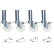 MESO Jeu de 4 roues d'échafaudage en nylon -100mm - 75kg