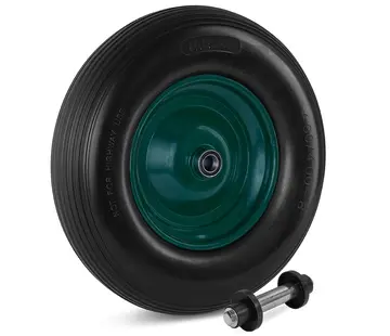 MESO Roue de brouette 4.80/4.00-8 , Anti-fuite, jante métallique, Capacité de charge 200kg -