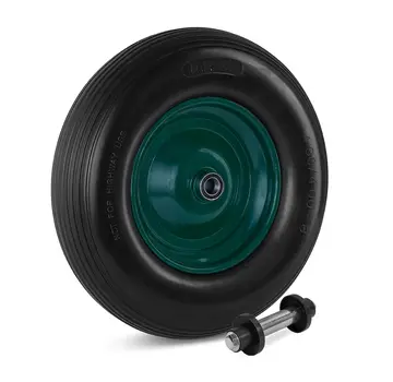 MESO Roue de brouette 4.80/4.00-8 , Anti-fuite, jante en métal, Capacité de charge 200kg -