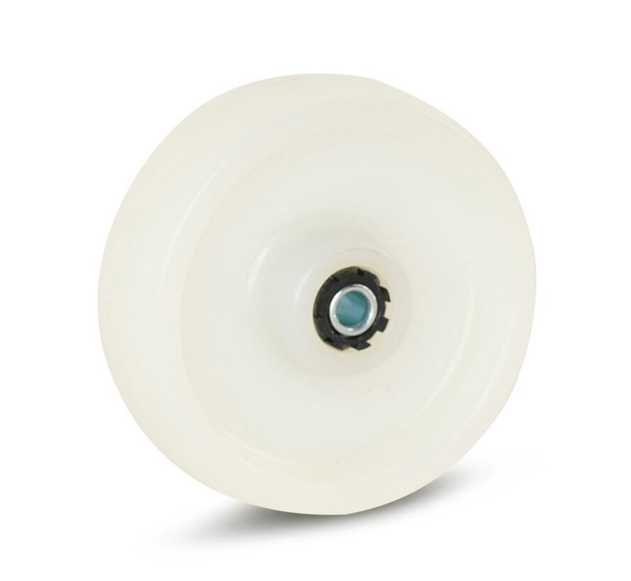 Roue en polyamide nylon blanc 100 mm 200 kg - NY1-100