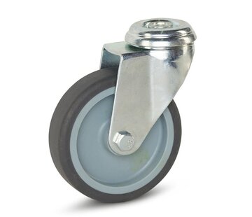 MESO Roulette de meuble avec trou central - 100mm - 90kg