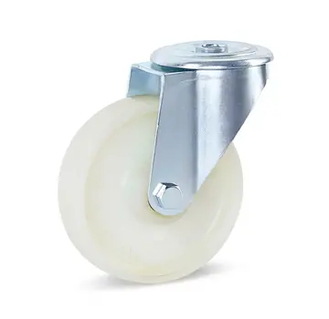MESO Roulette pivotante en nylon avec trou central - 150mm - 350kg