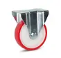 Roulette fixe en PU - 160mm - 330kg