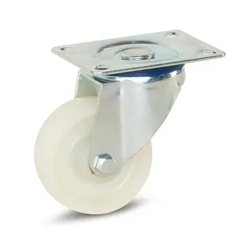 MESO Roulette pivotante à platine en polyamide blanc 80 mm - 150 kg
