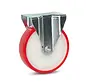 Roulette fixe en PU - 200mm - 400kg