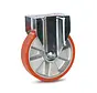 Roulette fixe en PU à usage intensif - 200mm - 800kg