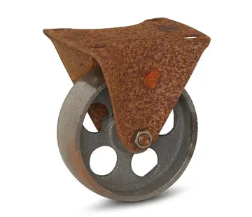 MESO Roue de bouclier Vintage Retro Design - Fonte - 100mm - 90kg