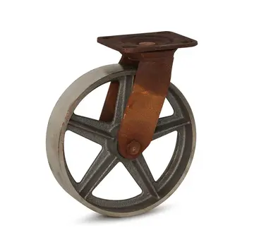 MESO Roulette Vintage Retro Design avec plateau supérieur - Fonte - 200mm - 500kg