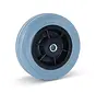 Roue en caoutchouc gris - 100mm - 75kg - Non-marquant