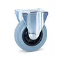 Grise roulette fixe en caoutchouc 125 mm - 120 kg - Sans traces