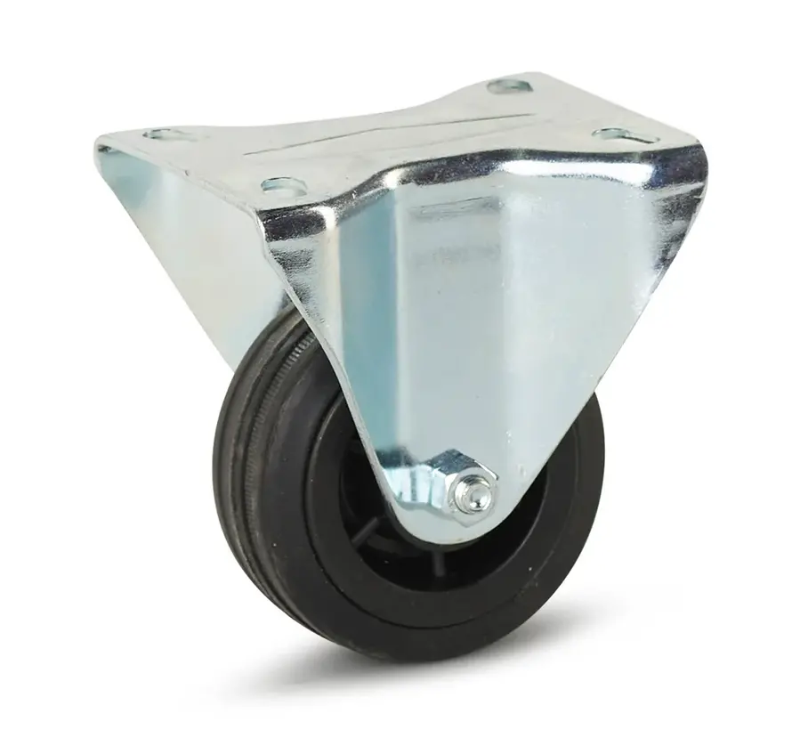 Roulette en caoutchouc - 80mm - 60kg