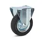 Roulette fixe en caoutchouc inodore - 125mm - 90kg