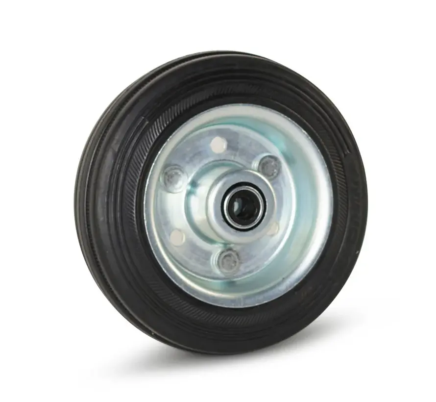 Roue en caoutchouc inodore - 100mm - 80kg