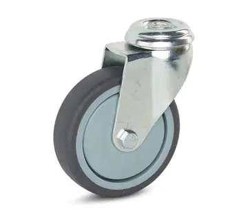 MESO Roulette pivotante de chariot avec trou central - 100mm - 100kg