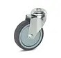 Roulette pivotante de chariot avec trou central - 100mm - 100kg