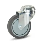 MESO Roulette pivotante de chariot avec trou central - 75mm - 70kg
