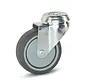 Roulette pivotante de chariot avec trou central - 75mm - 70kg