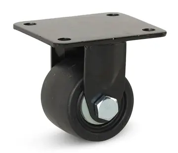 MESO Roulette fixe en nylon noir pour service intensif - 65mm - 500kg