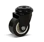 Roulette pivotante en PU avec trou central - 50mm - 120kg