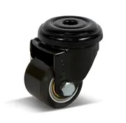 MESO Roulette pivotante en PU avec trou central - 35mm - 100kg
