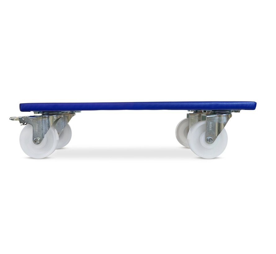 Rouleau de meuble 2 x freiné - Roue en nylon - 600mm x 350mm - 400kg