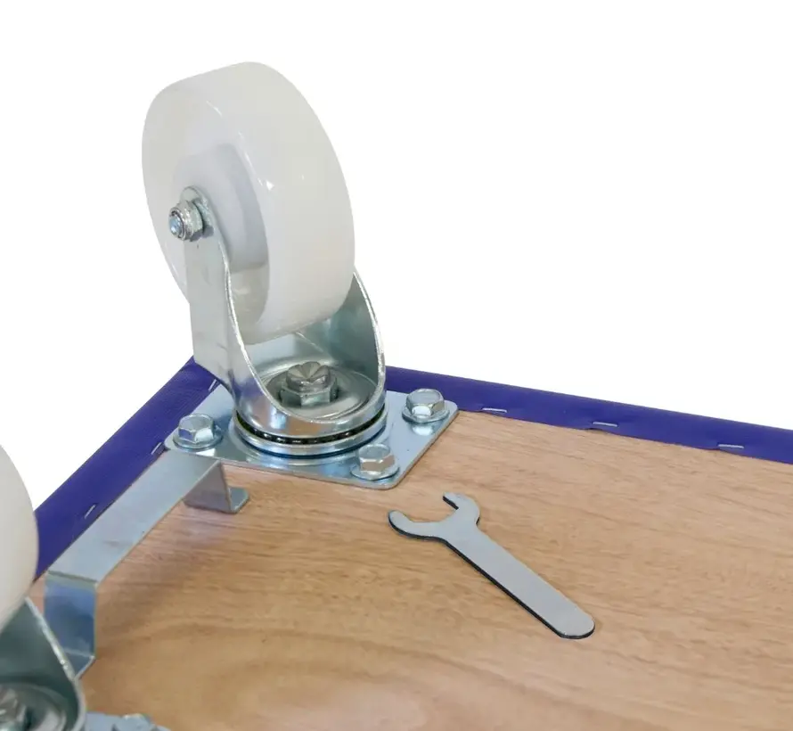 Rouleau de meuble 2 x freiné - Roue en nylon - 600mm x 350mm - 400kg