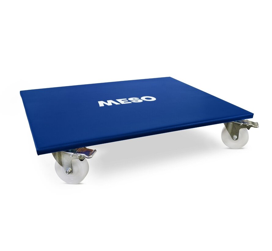 Rouleau de meuble 4 x freiné - Roue en nylon - 800mm x 600mm - 400kg