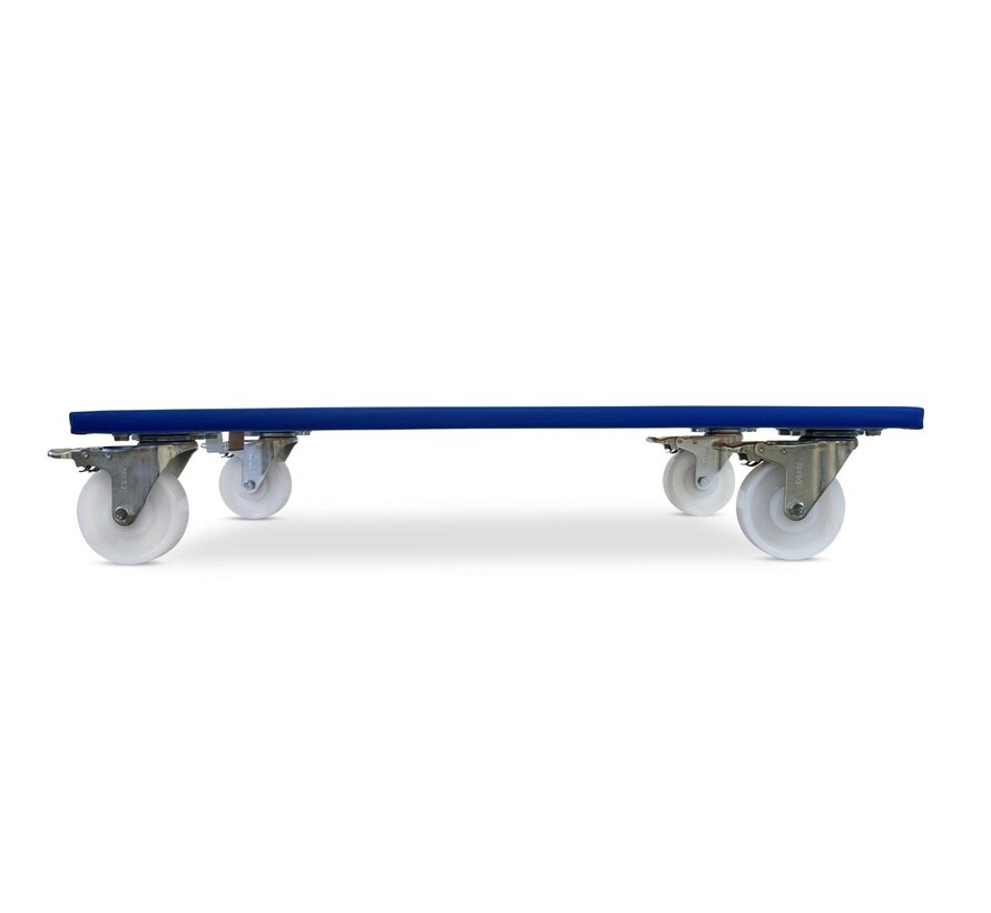 Rouleau de meuble 4 x freiné - Roue en nylon - 800mm x 600mm - 400kg