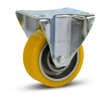 MESO Roulette fixe en PU à usage intensif - 100mm - 350kg
