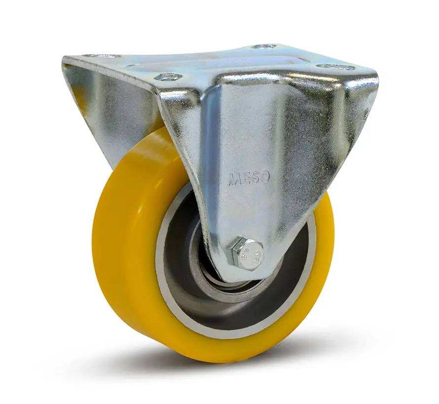 Roulette fixe en PU à usage intensif - 100mm - 350kg