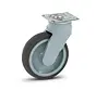 Roulette pivotante en plastique gris avec plateau supérieur - 125mm - 100kg