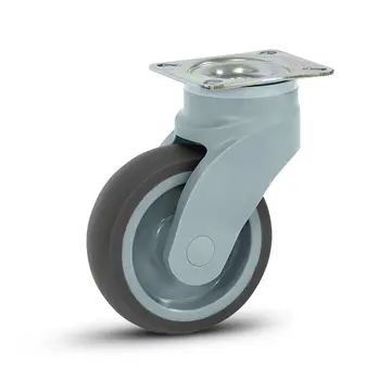 MESO Roulette pivotante en plastique gris avec plateau supérieur - 100mm - 100kg