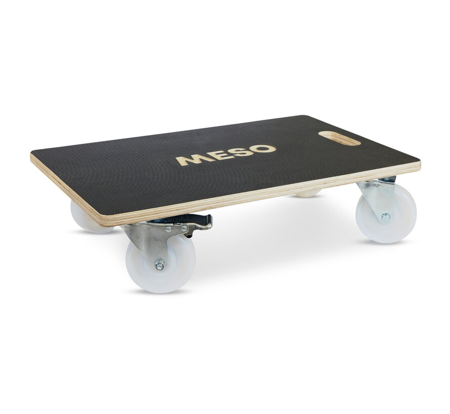 Rouleau de meuble 2 x freiné - Roue en nylon - 575mm x 350mm - 400kg