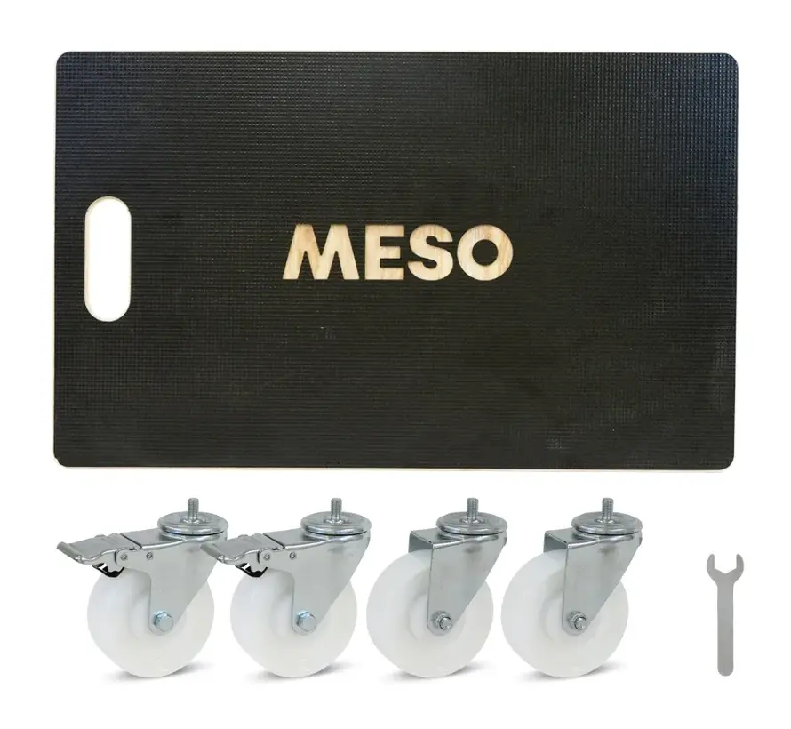 Rouleau de meuble 2 x freiné - Roue en nylon - 575mm x 350mm - 400kg