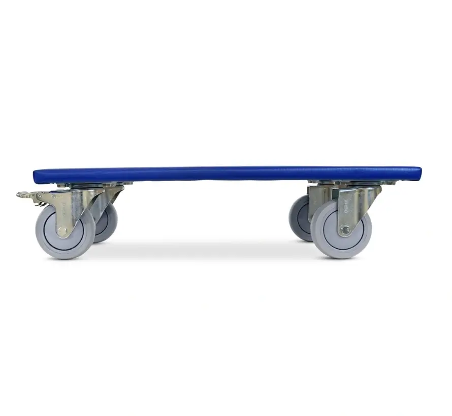 Rouleau de meuble 2 x freiné - Roue en caoutchouc - 600mm x 350mm - 350kg
