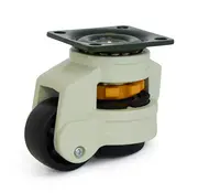 MESO Roulette pivotante de levage en nylon noir avec plateau supérieur - 40mm - 50kg