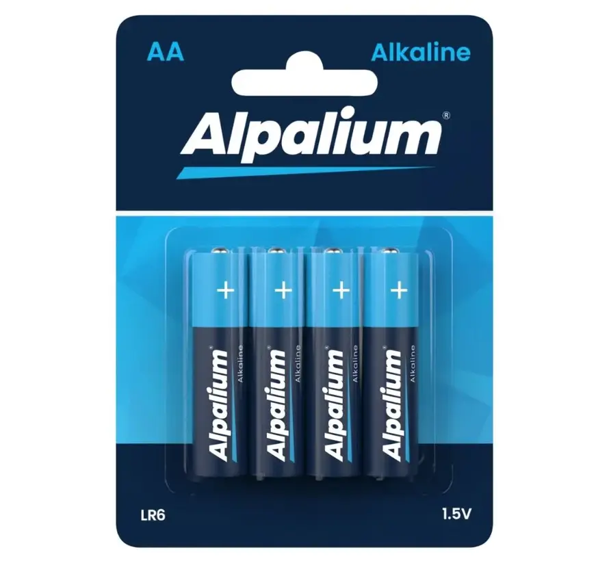 Pile alcaline AA - LR6 - 1,5V (4 pièces)