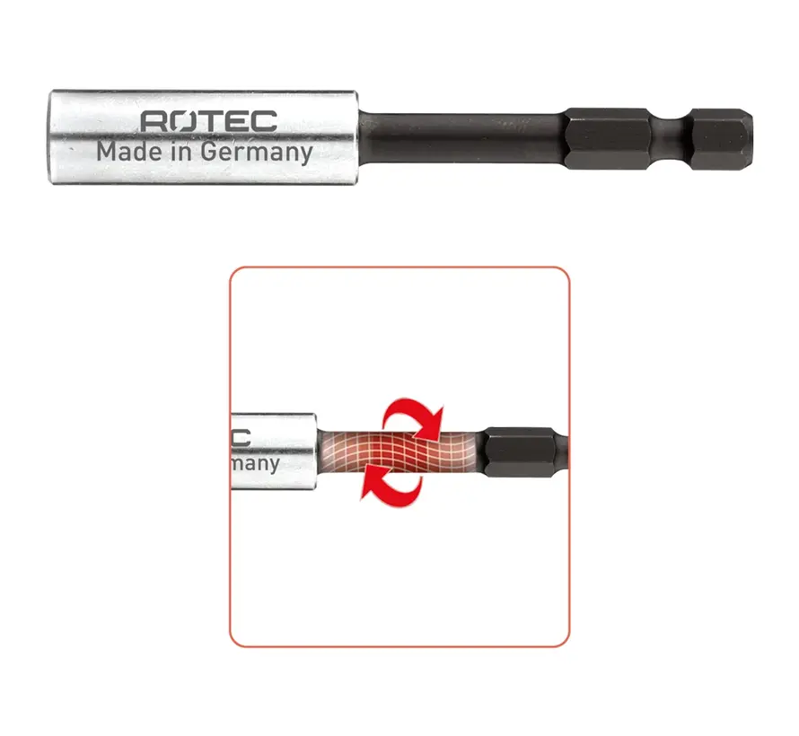 IMPACT - Puntas de atornillar - SQD 2 - L=50 - E6.3 - BASIC (1 pieza)