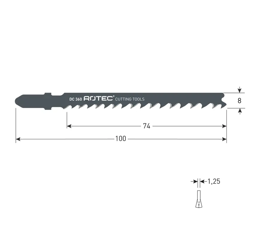 Hoja de sierra de calar - DC360 / T144D (5 piezas)