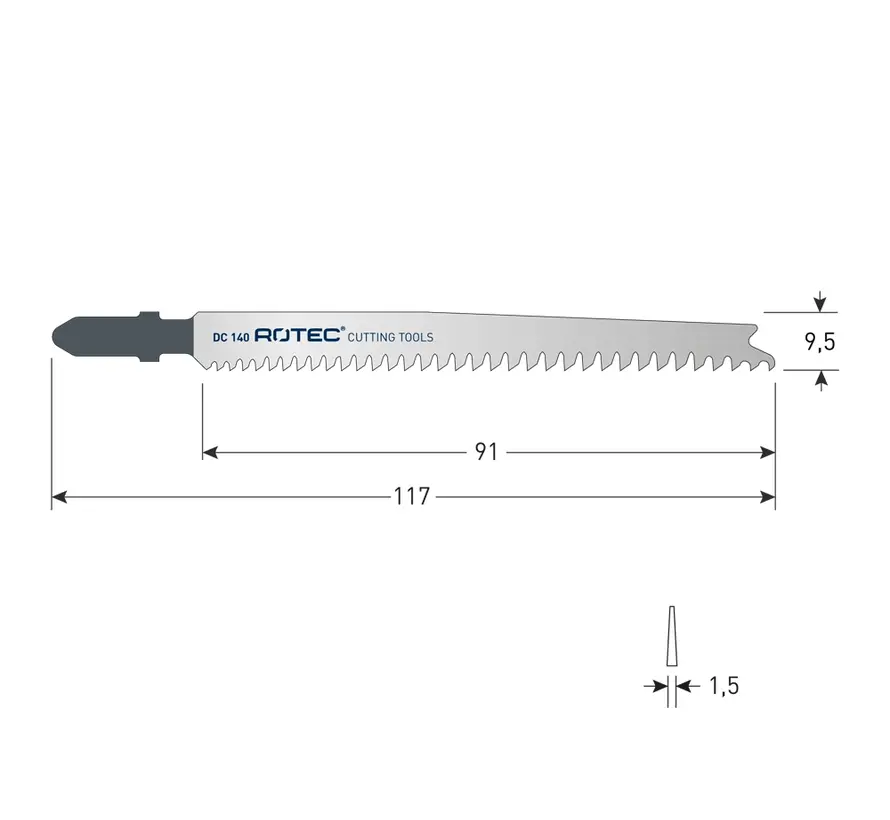 Hoja de sierra de calar - DC140 / T234X (5 piezas)