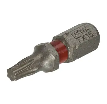 Dynaplus Dynaplus - Punta de tornillo 25MM - TX-15 Rojo (10 piezas)