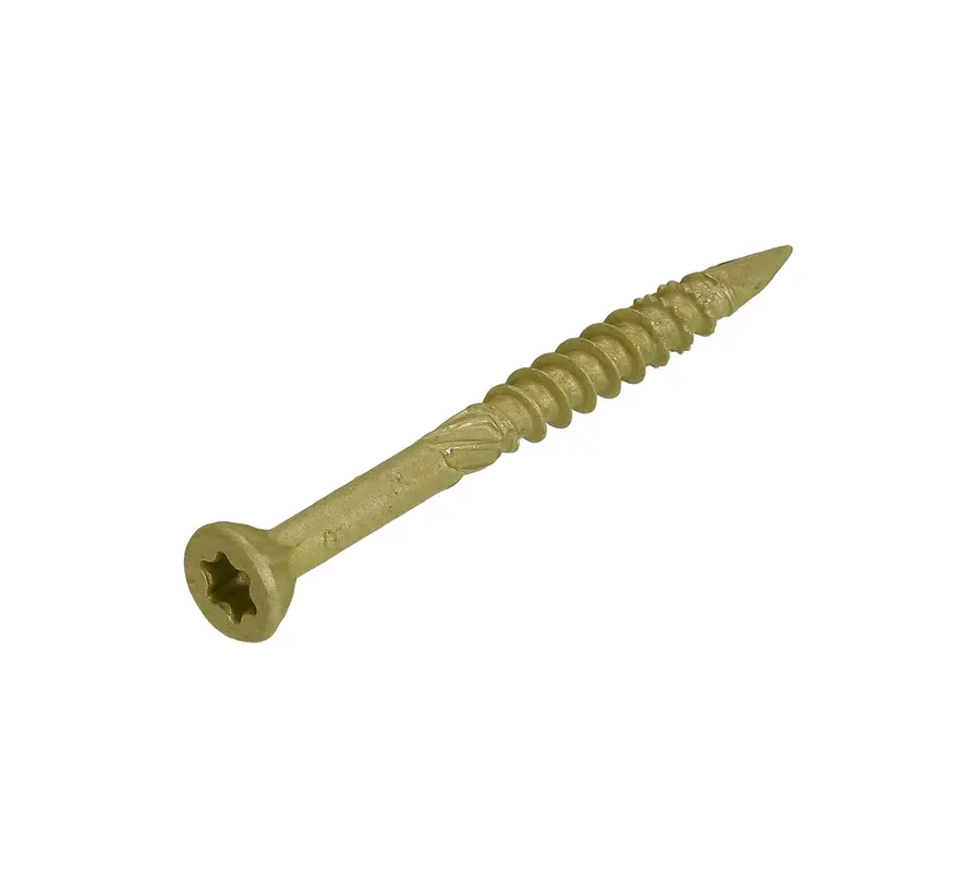 Dynaplus - Tornillo para lamas de acristalamiento - AR-BRONCE PK-75° - TX-15 - 3.5X40/22 (200 piezas)