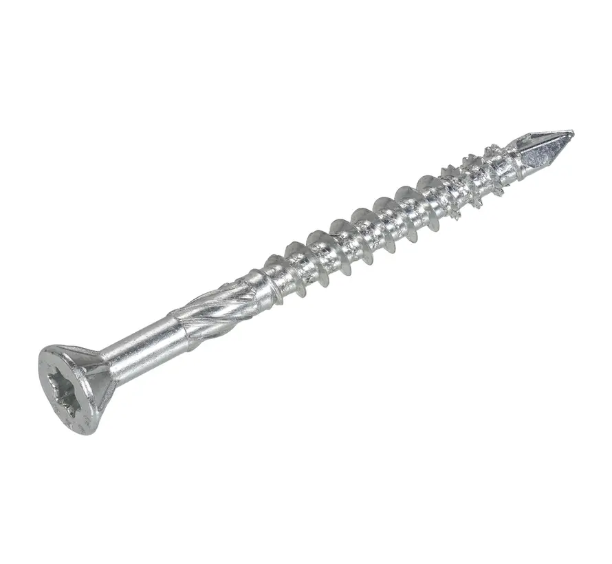 Dynaplus - Tornillos MDF - 4.0 x 40mm - Zincados - Rosca parcial (200 piezas)