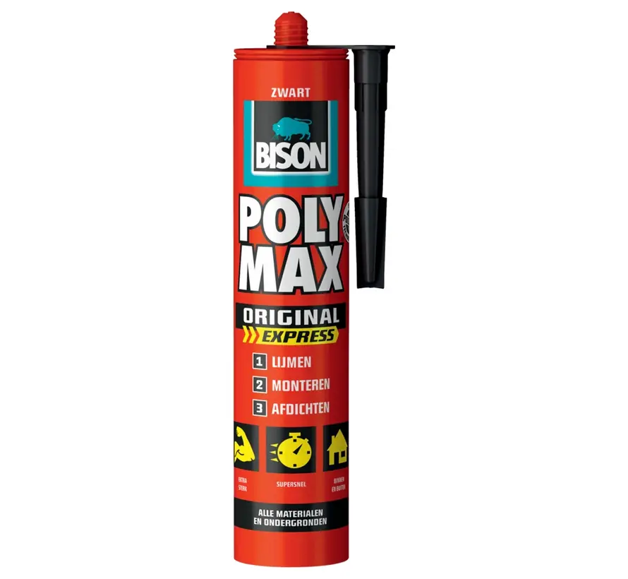 Bison - Poly Max Express - Negro - 425g
